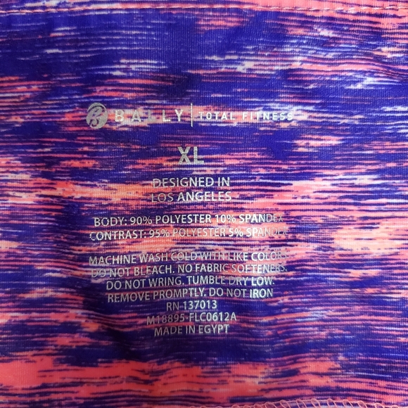 Bally Total Fitness Mesh Leggings - Picture 7 of 8